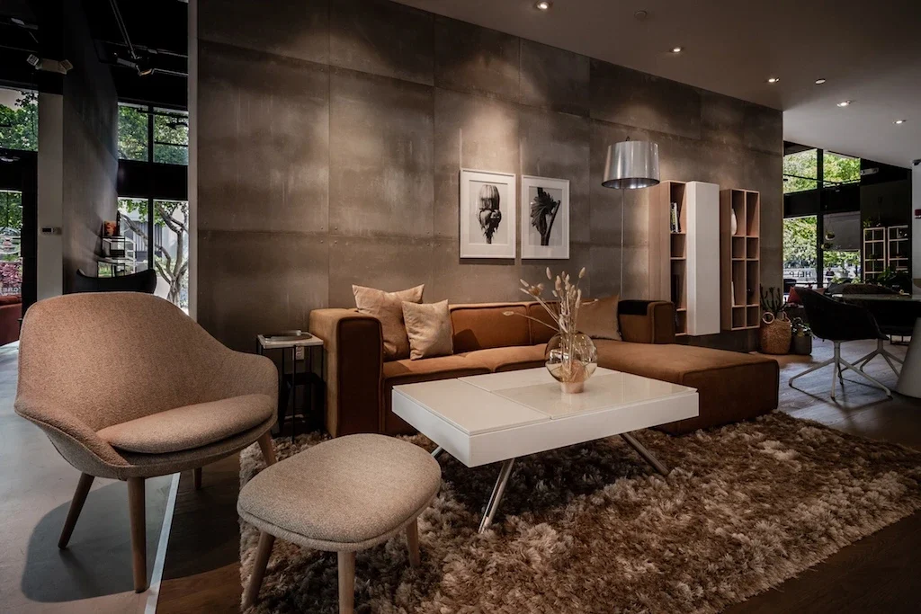 BoConcept Furniture Retail Interior Build-Out by Hernandez Development & Construction at 800 Brickell Avenue Miami FL