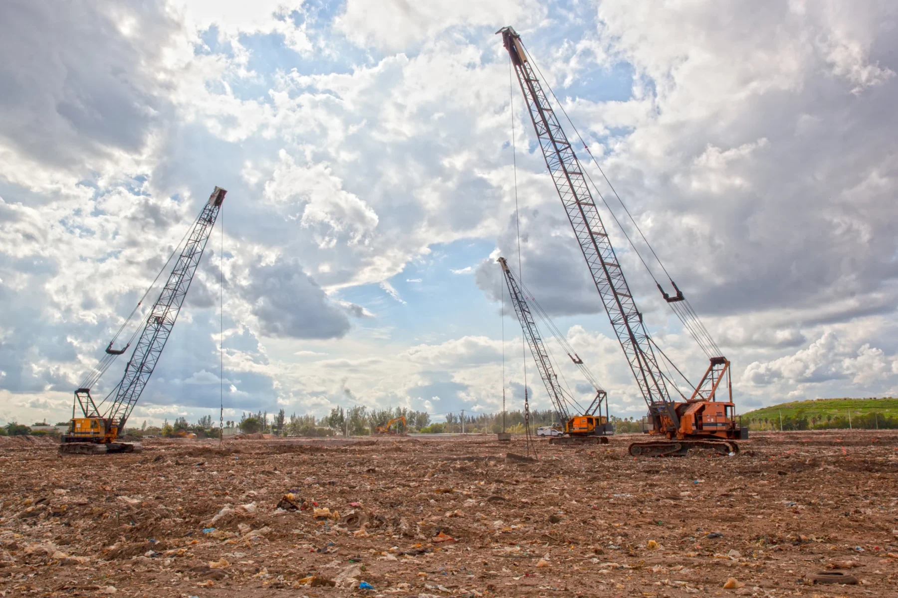 Bridge Point Commerce Center_ Site_Landfill_ transformed to Class A Industrial real estate by Hernandez Construction & Development in Miami Gardens_ FL