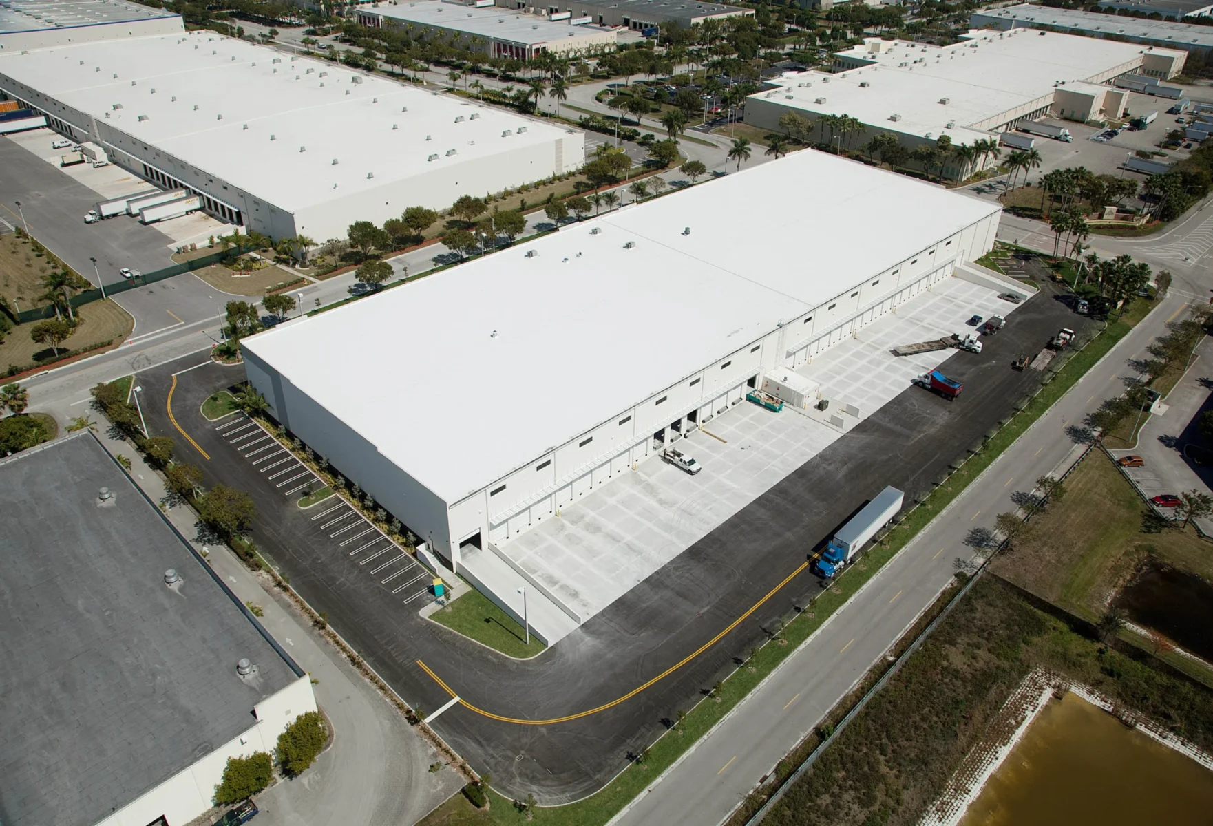 Flagler Station Phase III Class A Industrial Warehouses built by Hernandez Development & Construction in Miami FL