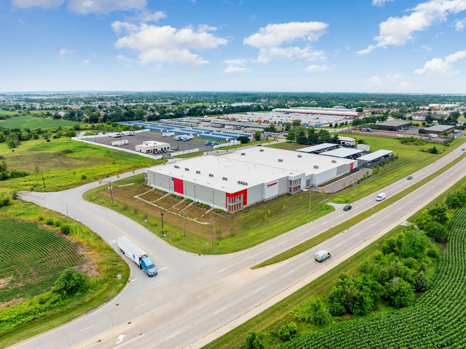 Oswego Self Storage Facility with Climate Control developed by Hernandez Development & Construction in Oswego IL