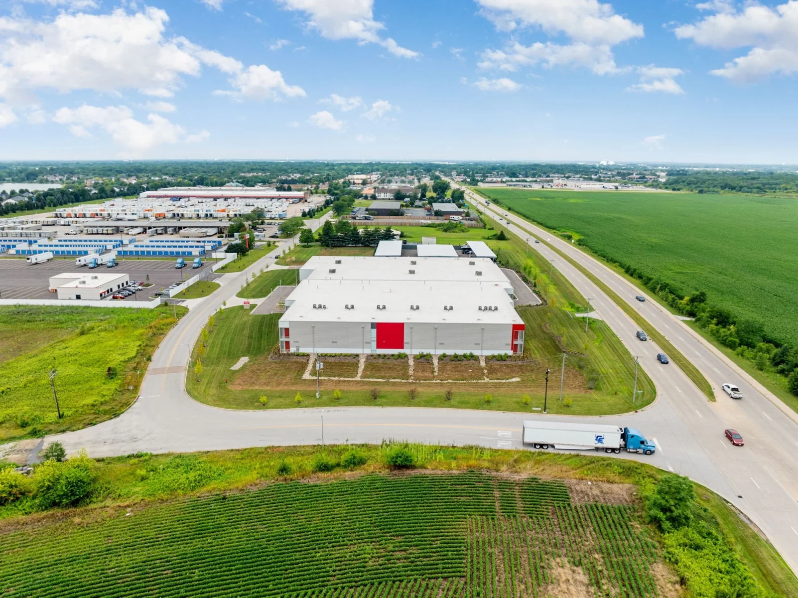 Oswego Self Storage Facility with Climate Control developed by Hernandez Development & Construction in Oswego IL